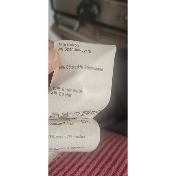 Piazza Sempione Women Black Wide Pants Made in Italy sz 12 cuffed hem 30" waist - Picture 7 of 9